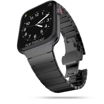Linkband-Bracelet-OEM-Black-Applewatch-42-44mm-front
