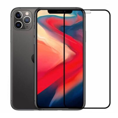 iPhone 12/12 Pro Tempered Glass Full Glue Μαύρο
