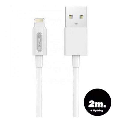 Καλώδιο Φόρτισης Lighting-USB 2m Ezra