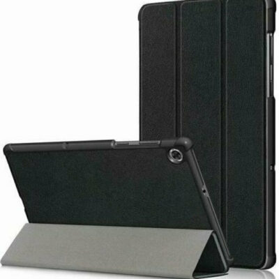 Δερμάτινη Θήκη Βιβλίο Tri-Fold με Βάση Στήριξης για Lenovo Tab M10 HD Gen 2 TB-X306F / TB-X306X - Μαύρο