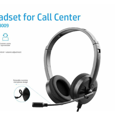 HP DHE-8009 Over Ear Multimedia Ακουστικά με μικροφωνο και σύνδεση 3.5mm Jack