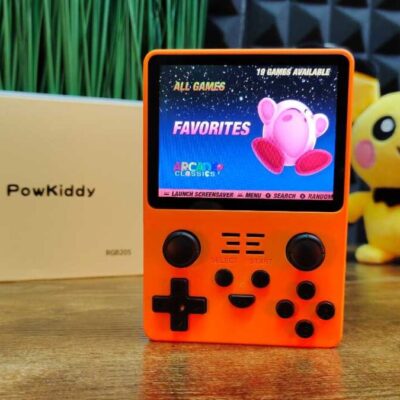 Boyhom R36s Gaming Console 16gb+128gb (21833 Games)-Light Orange Colour