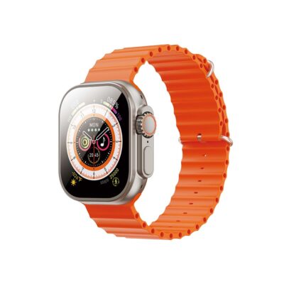XO M9 Ultra 44mm Smartwatch με Παλμογράφο (Πορτοκαλί)
