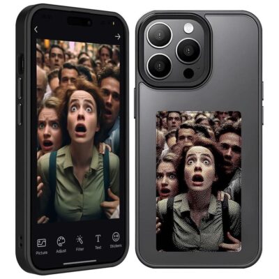 DIY-INK Screen Nfc θήκη για iPhone 14 Pro Max-Black Gloss