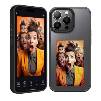 DIY-INK Screen Nfc θήκη για iPhone 15-Black Gloss