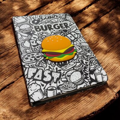 Burger Universal Flip Cover Δερματίνης για Tablet (9"-10")