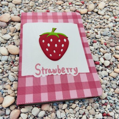 Strawberry Universal Flip Cover Δερματίνης για Tablet (9"-10")