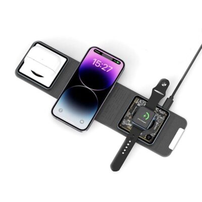 Earldom®WC35 3in1 15W Magsafe Foldable Desktop Wireless Charging Stand