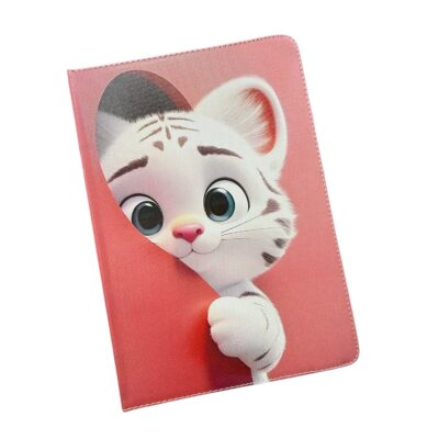 Small Cat Universal Flip Cover Δερματίνης για Tablet (9"-11")