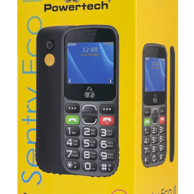 POWERTECH κινητό με πληκτρα Sentry Eco II, 2.31", dual SIM, με κάμερα, μαύρο